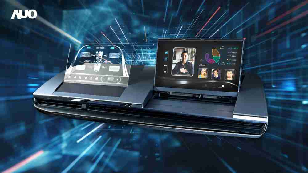 森林舞会Micro LED Display HMI解决方案打造透明Micro LED前座仪表，，呈现信息并保留驾驶视野开阔；亦为副驾驶座乘客打造收放自如的Micro LED屏幕，，，在不影响显示质量的前提于显示区内建镜头，，让用户能与视讯对象直接眼神接触，，提供绝佳的双向沟通体验